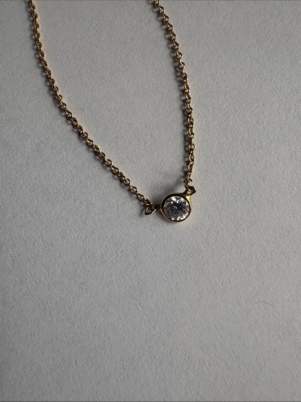 Tiffany & Co. Elsa Peretti Diamonds by the Yard 18k Gold Necklace - Picture 2 of 7